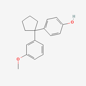 4-[1-(3-Methoxyphenyl)cyclopentyl]phenol - 36744-82-8