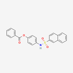 [4-(Naphthalen-2-ylsulfonylamino)phenyl] benzoate - 5228-09-1