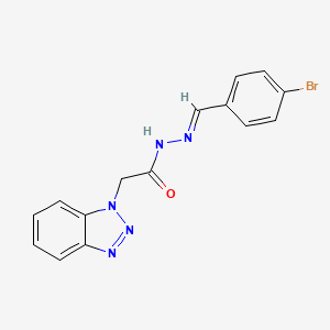 2-(1H-benzotriazol-1-yl)-N'-[(E)-(4-bromophenyl)methylidene]acetohydrazide - 
