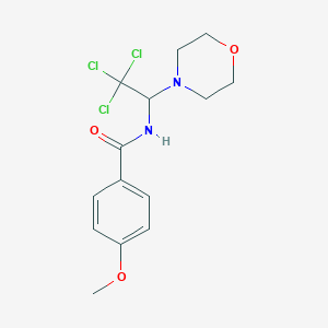 4-Methoxy-N-(2,2,2-trichloro-1-morpholin-4-yl-ethyl)-benzamide - 