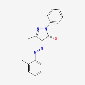5-methyl-4-[(E)-(2-methylphenyl)diazenyl]-2-phenyl-2,4-dihydro-3H-pyrazol-3-one - 