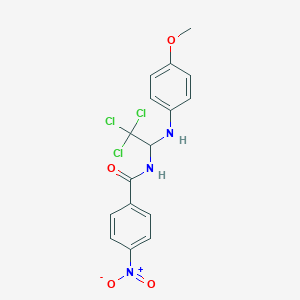 4-nitro-N-{2,2,2-trichloro-1-[(4-methoxyphenyl)amino]ethyl}benzamide - 