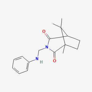 1,8,8-Trimethyl-3-[(phenylamino)methyl]-3-azabicyclo[3.2.1]octane-2,4-dione - 