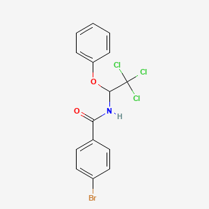 4-bromo-N-(2,2,2-trichloro-1-phenoxyethyl)benzamide - 
