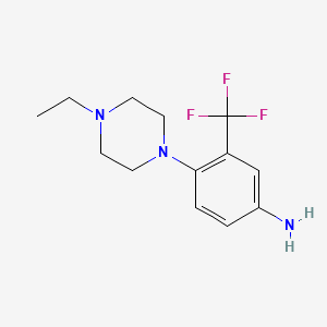 4-(4-Ethylpiperazin-1-yl)-3-(trifluoromethyl)aniline - 