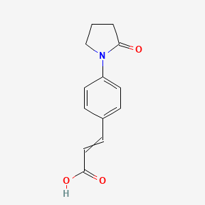 3-[4-(2-oxopyrrolidin-1-yl)phenyl]prop-2-enoic acid - 