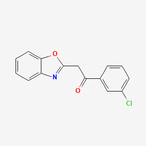 2-Benzooxazol-2-yl-1-(3-chloro-phenyl)-ethanone - 
