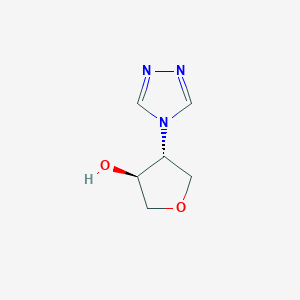 rac-(3R,4S)-4-(4H-1,2,4-triazol-4-yl)oxolan-3-ol, trans - 