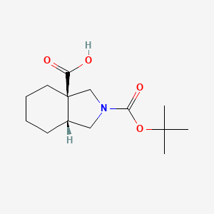 (3aR,7aR)-2-[(tert-butoxy)carbonyl]-octahydro-1H-isoindole-3a-carboxylic acid - 