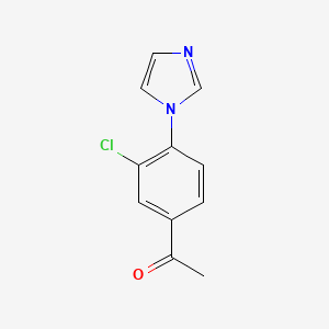 1-[3-Chloro-4-(1H-imidazol-1-yl)phenyl]ethan-1-one - 100479-59-2