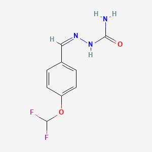 [(E)-{[4-(difluoromethoxy)phenyl]methylidene}amino]urea - 