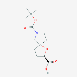 (2R,5S)-7-[(2-methylpropan-2-yl)oxycarbonyl]-1-oxa-7-azaspiro[4.4]nonane-2-carboxylic acid - 
