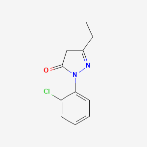 1-(2-chlorophenyl)-3-ethyl-1H-pyrazol-5(4H)-one - 