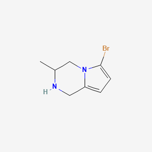 6-Bromo-3-methyl-1,2,3,4-tetrahydropyrrolo[1,2-a]pyrazine - 