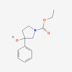 Ethyl 3-hydroxy-3-phenylpyrrolidine-1-carboxylate - 