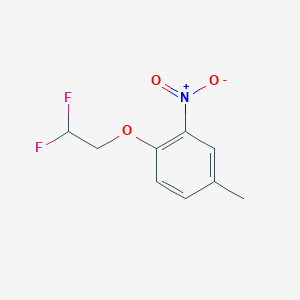 1-(2,2-Difluoroethoxy)-4-methyl-2-nitrobenzene - 