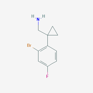 1-(2-Bromo-4-fluorophenyl)cyclopropanemethanamine - 