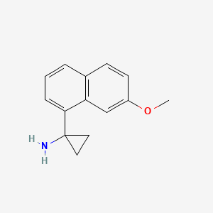 1-(7-Methoxy-1-naphthyl)cyclopropanamine - 