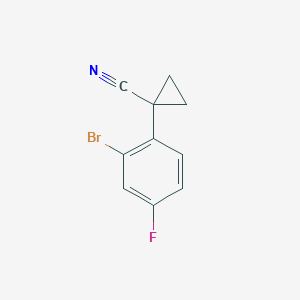 1-(2-Bromo-4-fluorophenyl)cyclopropanecarbonitrile - 
