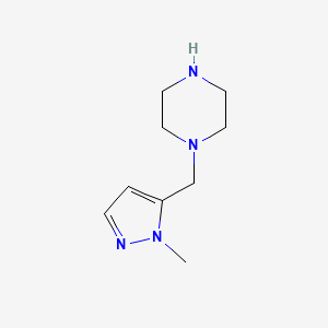 1-[(1-methyl-1H-pyrazol-5-yl)methyl]piperazine - 