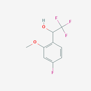 2,2,2-Trifluoro-1-(4-fluoro-2-methoxyphenyl)ethan-1-ol - 