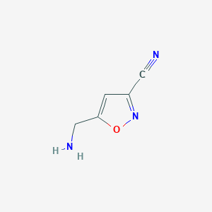 5-(Aminomethyl)-1,2-oxazole-3-carbonitrile - 