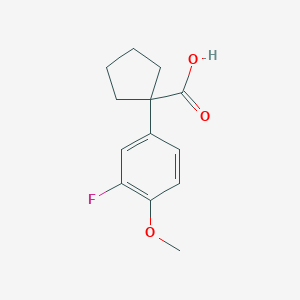 1-(3-Fluoro-4-methoxyphenyl)cyclopentanecarboxylic Acid - 