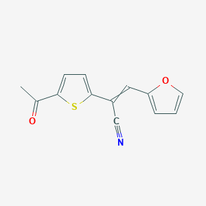 2-(5-Acetylthiophen-2-yl)-3-(furan-2-yl)prop-2-enenitrile - 