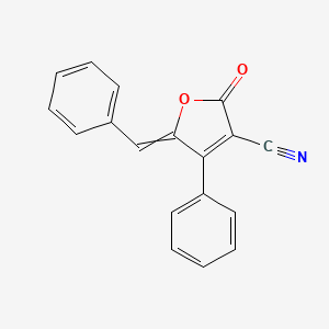 2-Oxo-4-phenyl-5-(phenylmethylidene)-2,5-dihydrofuran-3-carbonitrile - 7721-26-8