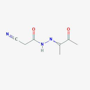 2-cyano-N-(3-oxobutan-2-ylideneamino)acetamide - 