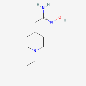 N'-hydroxy-2-(1-propylpiperidin-4-yl)ethanimidamide - 