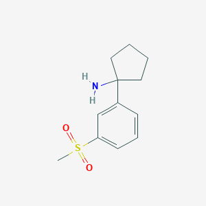 1-[3-(Methylsulfonyl)phenyl]cyclopentanamine - 