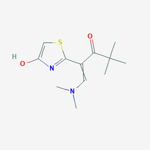1-(Dimethylamino)-2-(4-hydroxy-1,3-thiazol-2-yl)-4,4-dimethylpent-1-en-3-one - 