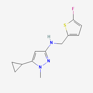 5-cyclopropyl-N-[(5-fluorothiophen-2-yl)methyl]-1-methyl-1H-pyrazol-3-amine - 