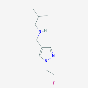 {[1-(2-fluoroethyl)-1H-pyrazol-4-yl]methyl}(2-methylpropyl)amine - 