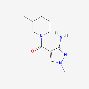 (3-amino-1-methyl-1H-pyrazol-4-yl)(3-methylpiperidin-1-yl)methanone - 