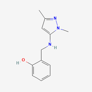 2-{[(1,3-dimethyl-1H-pyrazol-5-yl)amino]methyl}phenol - 