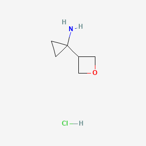 1-(Oxetan-3-yl)cyclopropanamine hydrochloride - 
