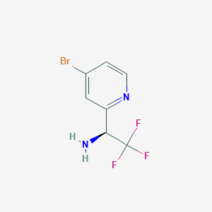 (S)-1-(4-bromopyridin-2-yl)-2,2,2-trifluoroethan-1-amine - 