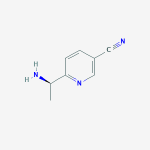 6-[(1R)-1-aminoethyl]pyridine-3-carbonitrile - 