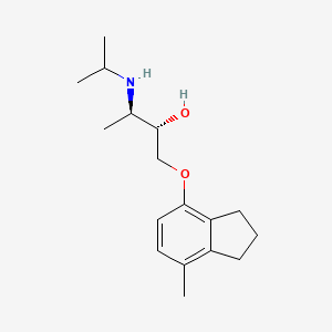 (2S,3R)-1-[(7-methyl-2,3-dihydro-1H-inden-4-yl)oxy]-3-[(propan-2-yl)amino]butan-2-ol - 