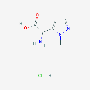 2-Amino-2-(1-methyl-1H-pyrazol-5-yl)acetic acid hydrochloride - 