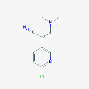 2-(6-Chloropyridin-3-yl)-3-(dimethylamino)prop-2-enenitrile - 