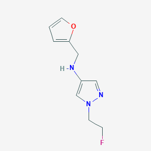 1-(2-fluoroethyl)-N-(furan-2-ylmethyl)-1H-pyrazol-4-amine - 