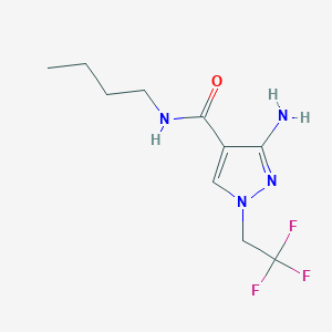 3-Amino-N-butyl-1-(2,2,2-trifluoroethyl)-1H-pyrazole-4-carboxamide - 