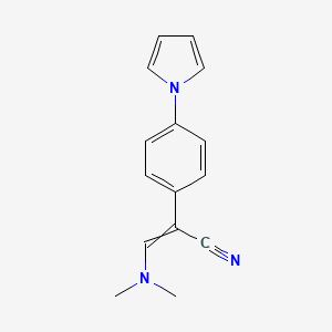 3-(dimethylamino)-2-[4-(1H-pyrrol-1-yl)phenyl]prop-2-enenitrile - 