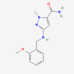 3-[(2-methoxybenzyl)amino]-1-methyl-1H-pyrazole-5-carboxamide - 
