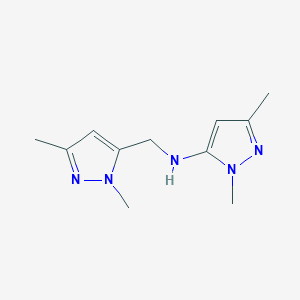 N-[(1,3-dimethyl-1H-pyrazol-5-yl)methyl]-1,3-dimethyl-1H-pyrazol-5-amine - 