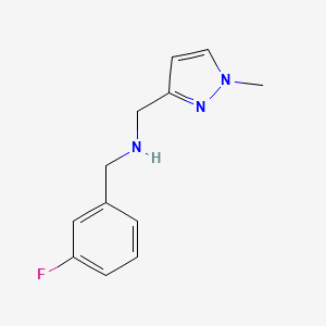 [(3-fluorophenyl)methyl][(1-methyl-1H-pyrazol-3-yl)methyl]amine - 