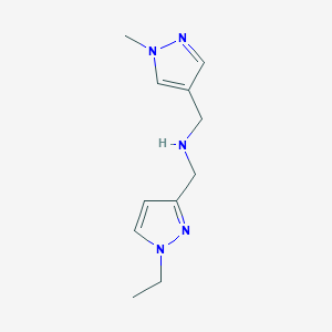 [(1-ethyl-1H-pyrazol-3-yl)methyl][(1-methyl-1H-pyrazol-4-yl)methyl]amine - 